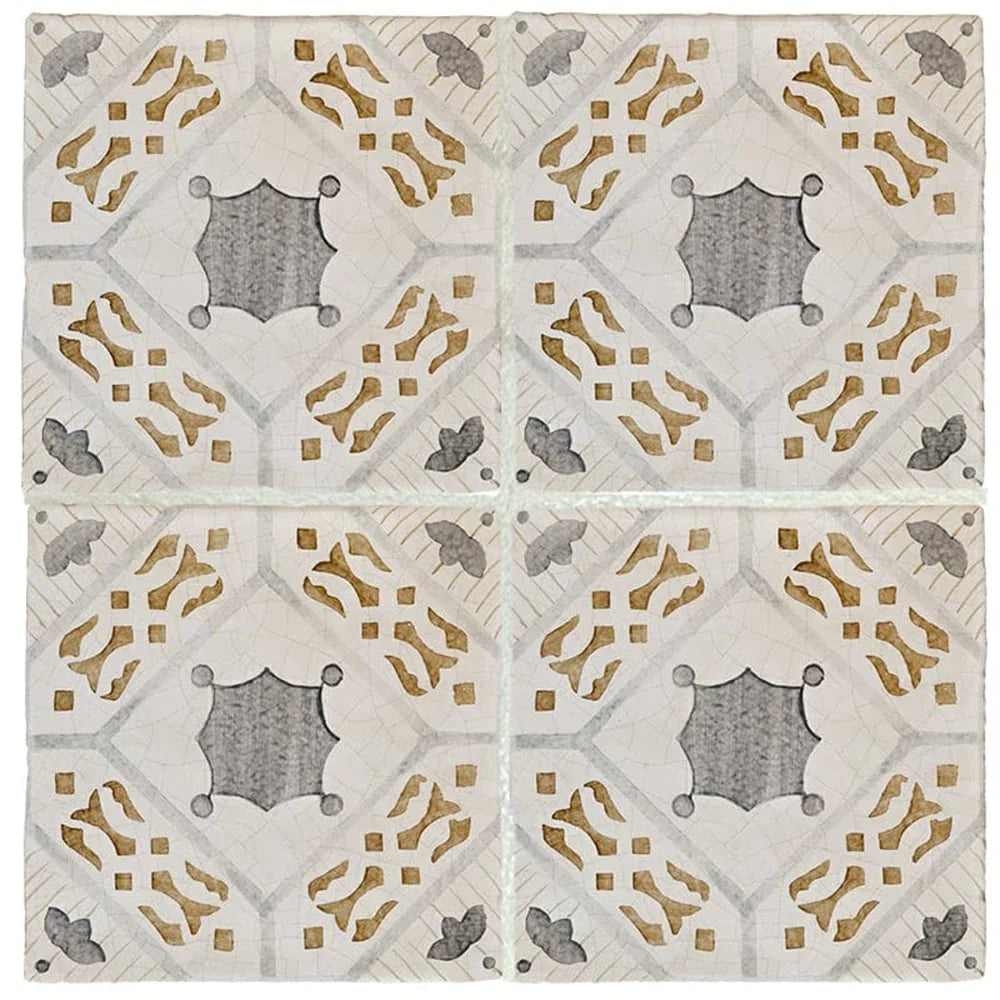 marsala classic baldosa taormina ceramic deco tile 8x8x3_4 glazed distributed by surface group