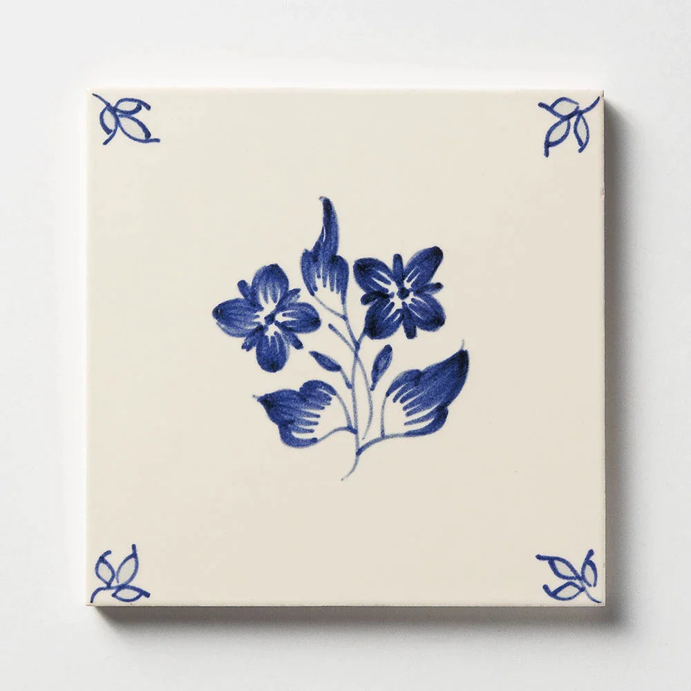 miradouro classic 238b garden flowers ceramic deco tile 6x6x3_8 glazed distributed by surface group