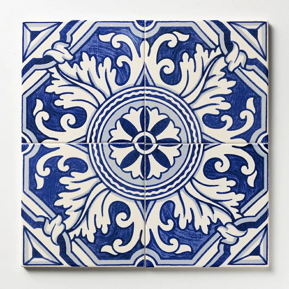 miradouro classic kaleidoscope ceramic deco tile 6x6x3_8 glazed distributed by surface group