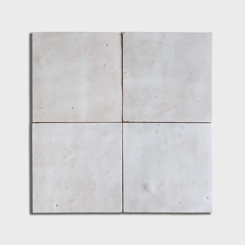moroccan zellige blanc fes zellige field tile 4x4x1_2 glossy distributed by surface group
