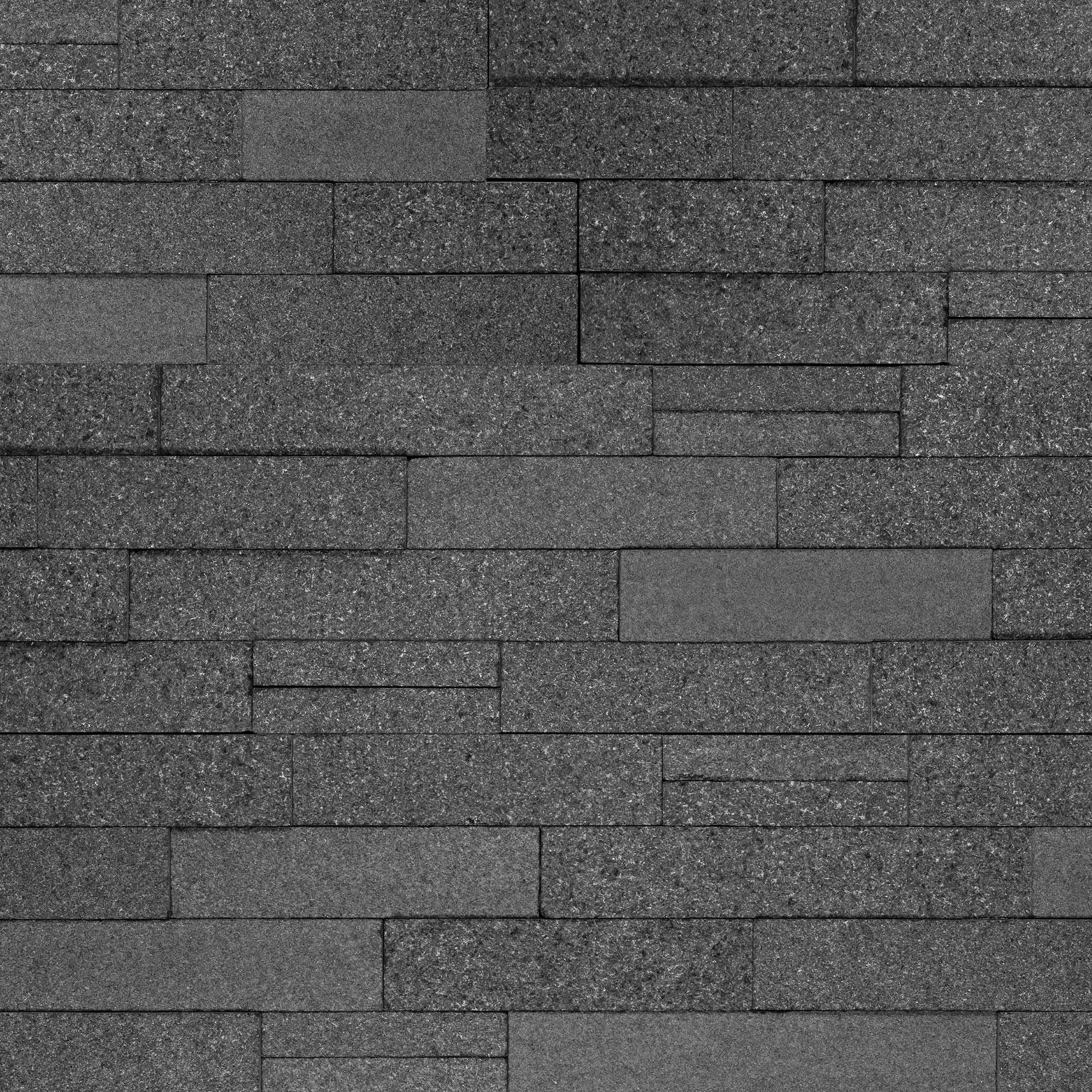 ABSOLUTE BLACK: Granite Ledger Stone Flat Wall Panel (6"x24"x3/8"-3/4" | Flamed)