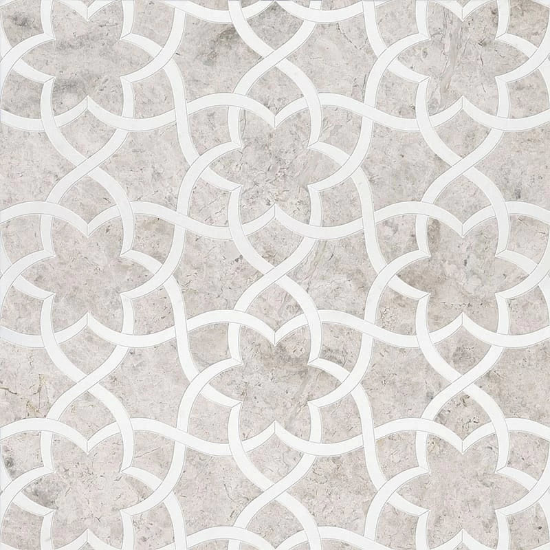 talia silver shadow aspen white isidore marble mosaic 12&1_2x14&3_8x3_8 multi finish distributed by surface group