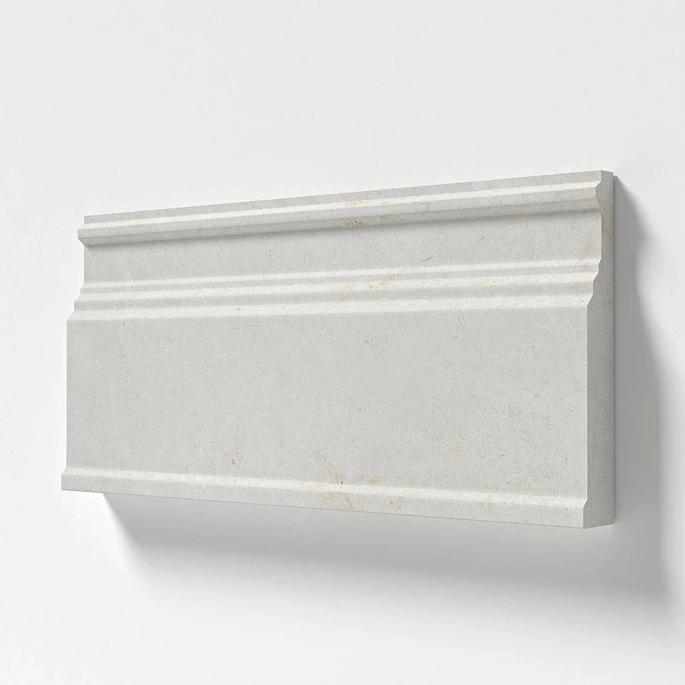 vanilla modern base marble trim 5&1_16x12x15_16 honed distributed by surface group