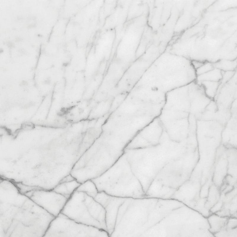 white carrara select marble natural stone field tile square shape honed finish 24 by 24 by 3 of 8 straight edge for interior and exterior applications in shower kitchen bathroom backsplash floor and wall produced by marble systems and distributed by surface group international