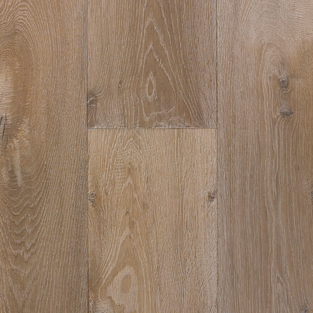 HERMITAGE: Rhone White Oak Engineered Hardwood Plank (7½"X24"-76"X⅝" | Wire Brush)