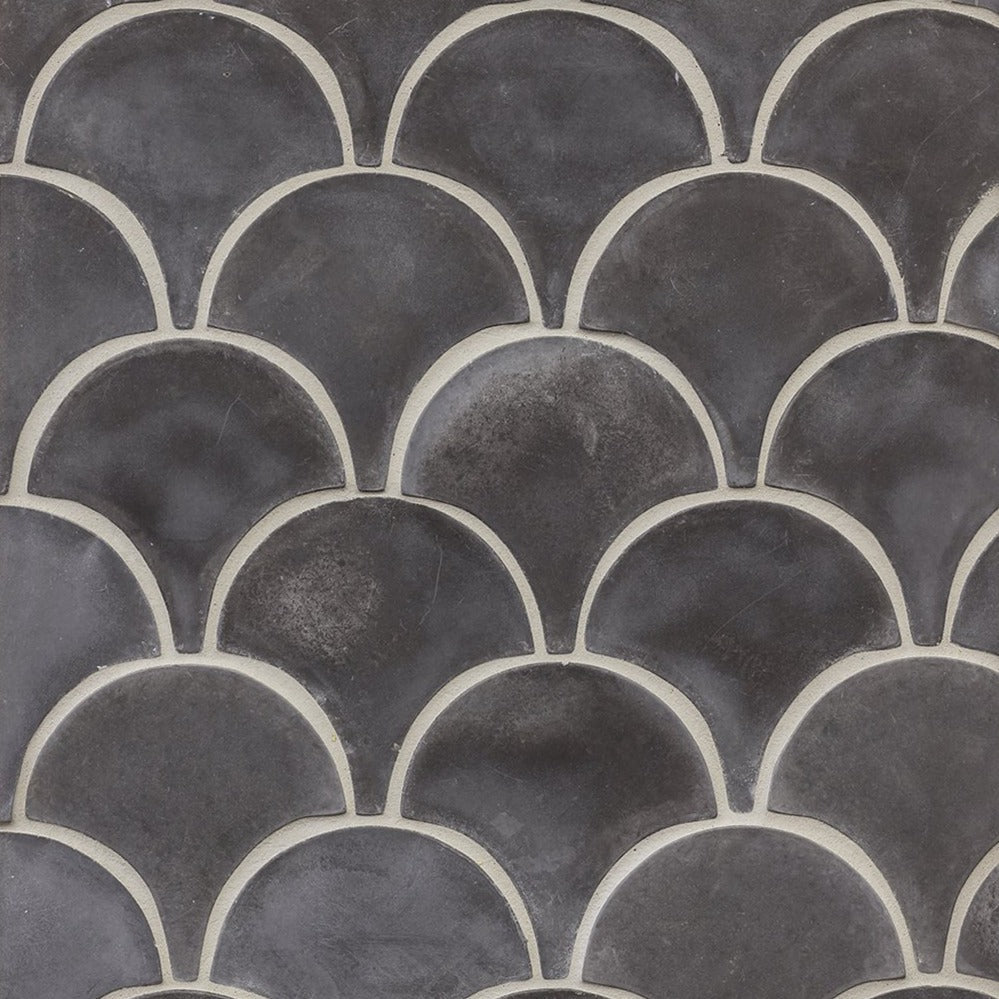Artillo Concrete Field Tile: Charcoal Gray Conche (8"x8")