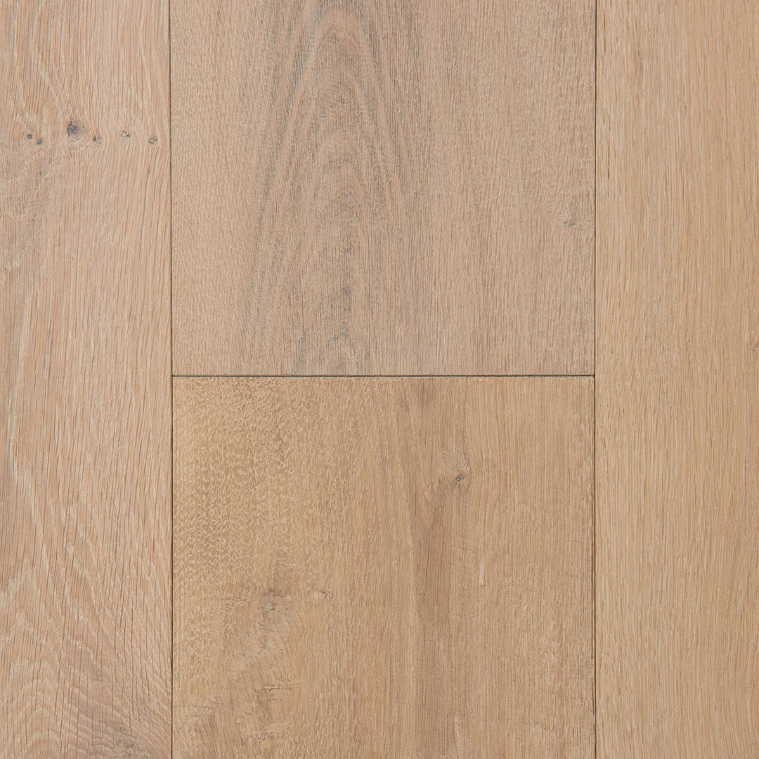 HERMITAGE: Cristal White Oak Engineered Hardwood Plank (9"X24"-84"X⅝" | Wire Brush)