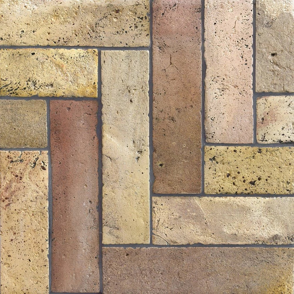 ms reclaimed natural terracotta field tile parquet 3x12x3_4 sold by surface group online