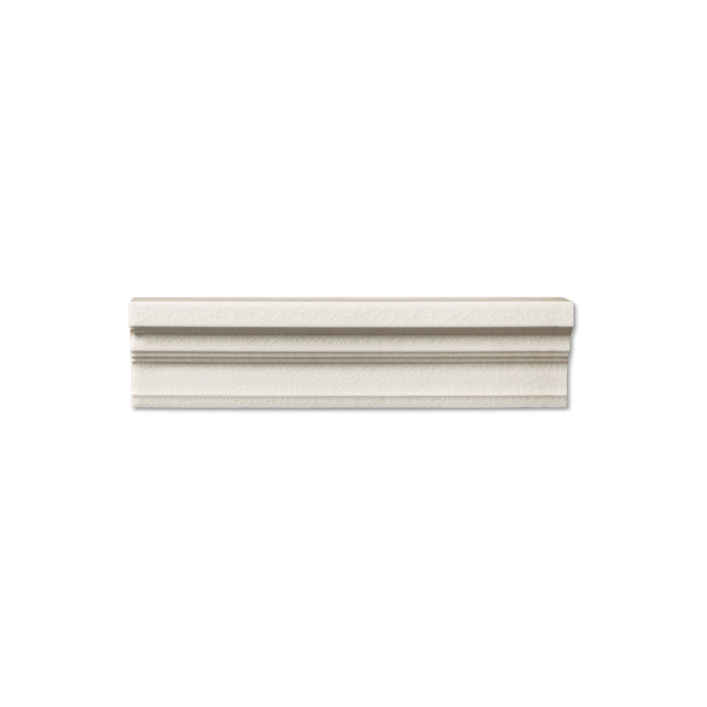 adex ceramic tile for indoor wall and or floor hampton white molding basic chairrail glossy classic crackle mono embossed reliefed 2x8 distributed by surface group international