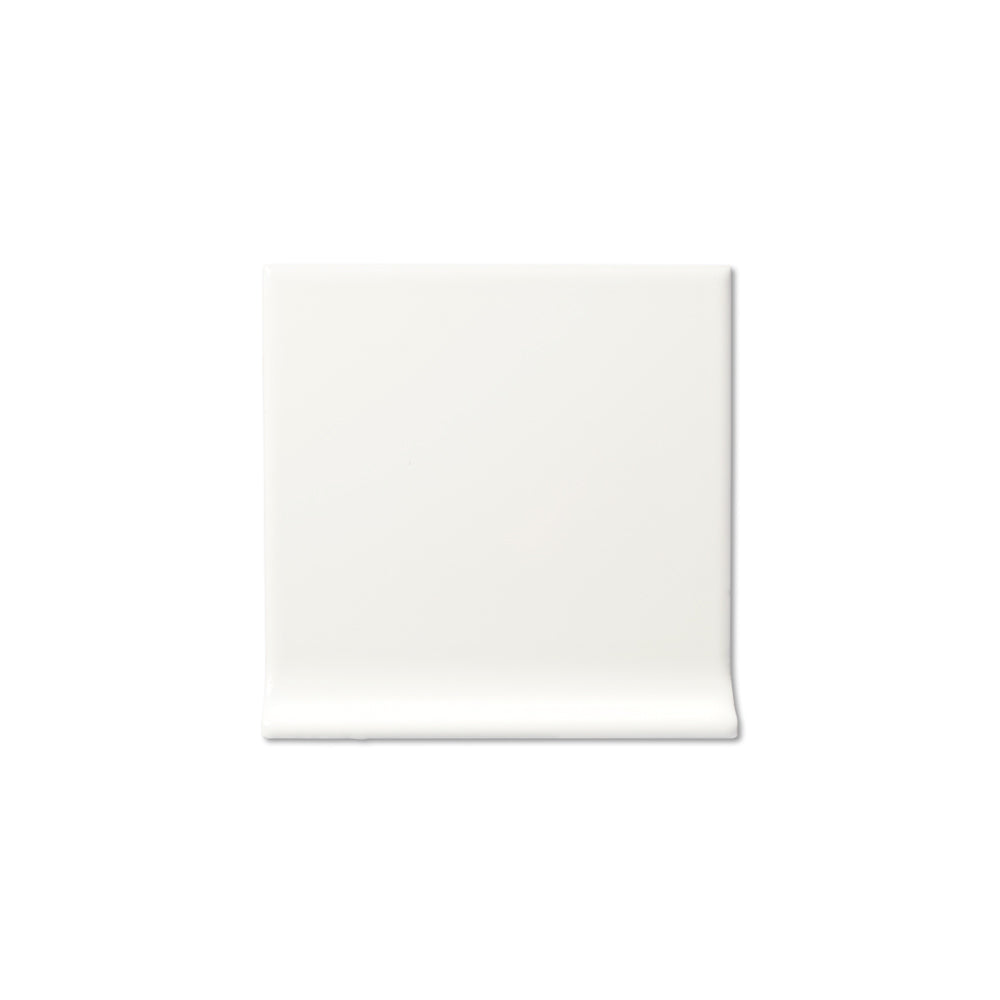 adex ceramic tile for indoor wall and or floor neri white molding basic cove base glossy solid mono embossed reliefed 6x6 distributed by surface group international