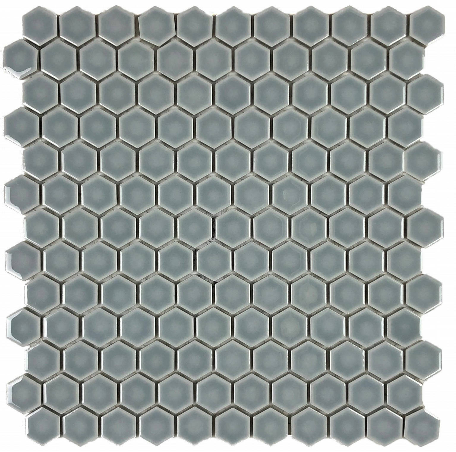 Mosaic Sage 1-Inch Hexagon Pattern (12"x12")