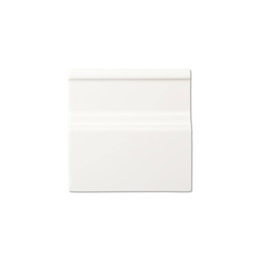 adex ceramic tile for indoor wall and or floor neri white molding basic baseboard glossy solid mono embossed reliefed 6x6 distributed by surface group international