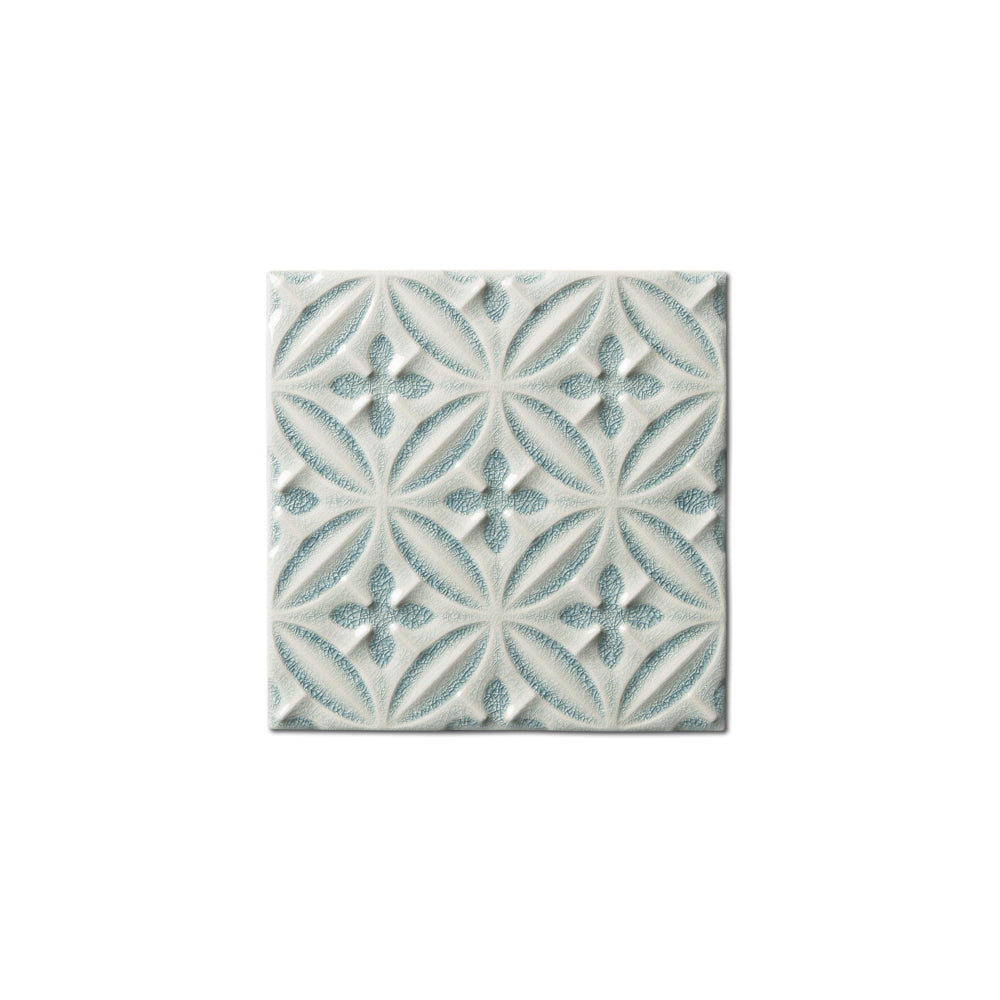 adex ceramic tile for indoor wall and or floor ocean top sail tile deco glossy micro crackle mono embossed deco square 6x6 embossed caspian distributed by surface group international