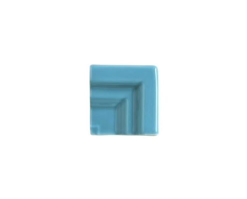 adex ceramic tile for indoor wall and or floor riviera altea blue molding basic chairrail frame corner glossy solid multi embossed reliefed 2x distributed by surface group international