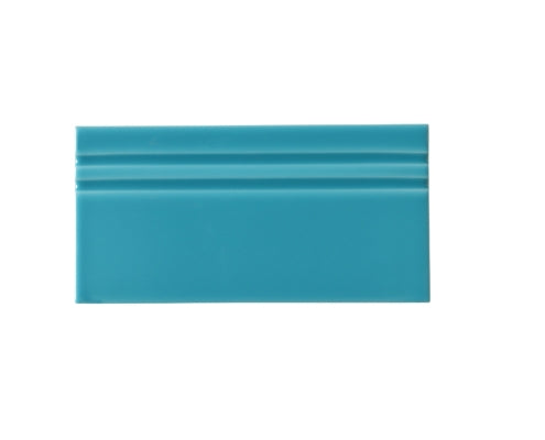 adex ceramic tile for indoor wall and or floor riviera altea blue molding basic baseboard glossy solid multi embossed reliefed 4x8 distributed by surface group international