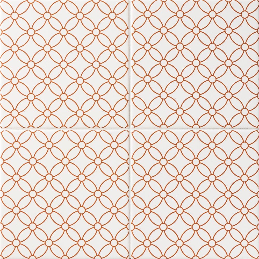 wagara ceramic tile aka shippo pattern size 6 inch by 6 inch matte finish for luxury interrior wall applications in kitchen bathroom backsplash or livingroom and office accent walls distributed by surface group international and produced by marble systems