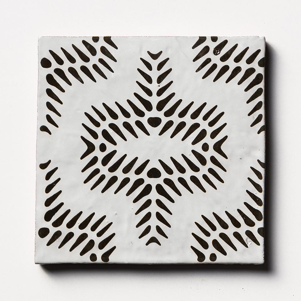 bavi 2 antique glazed terracotta deco tile size six by six sold by surface group manufactured by marble systems used for kitchen backsplashes living room accent walls and bathroom walls