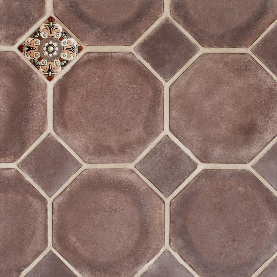 Artillo Concrete Field Tile: Charley Brown Octagon Pattern (10"x10")