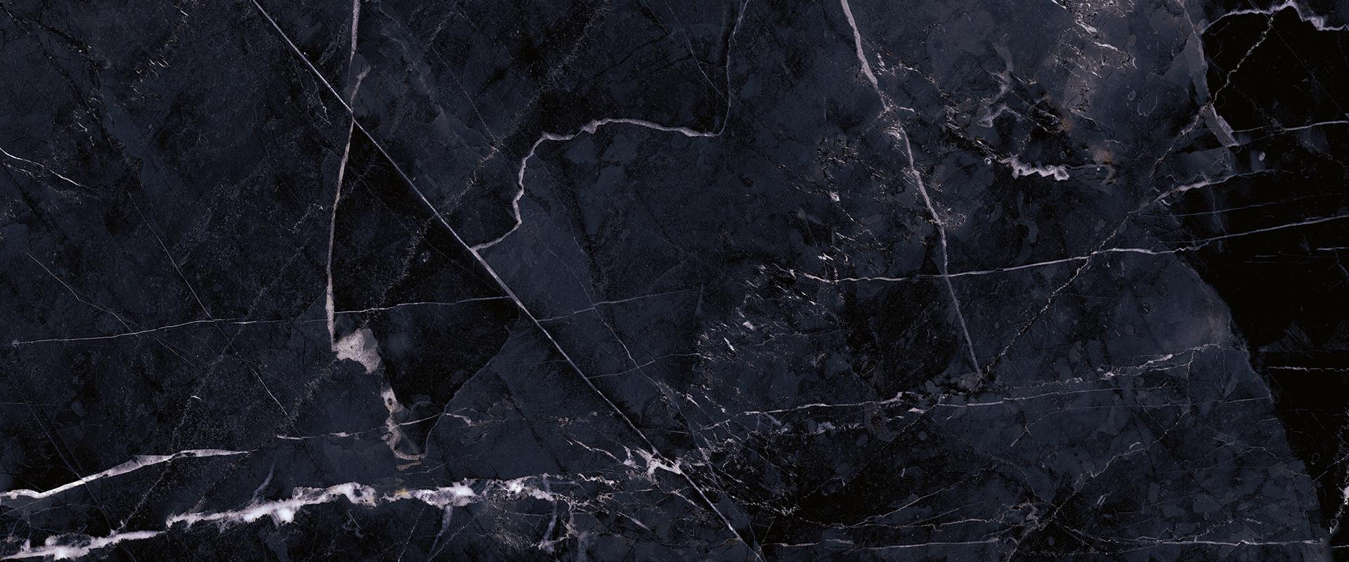 Tele Di Marmo Revolution: Marble Calacatta Black Field Tile (24"x48"x9.5-mm | glossy)