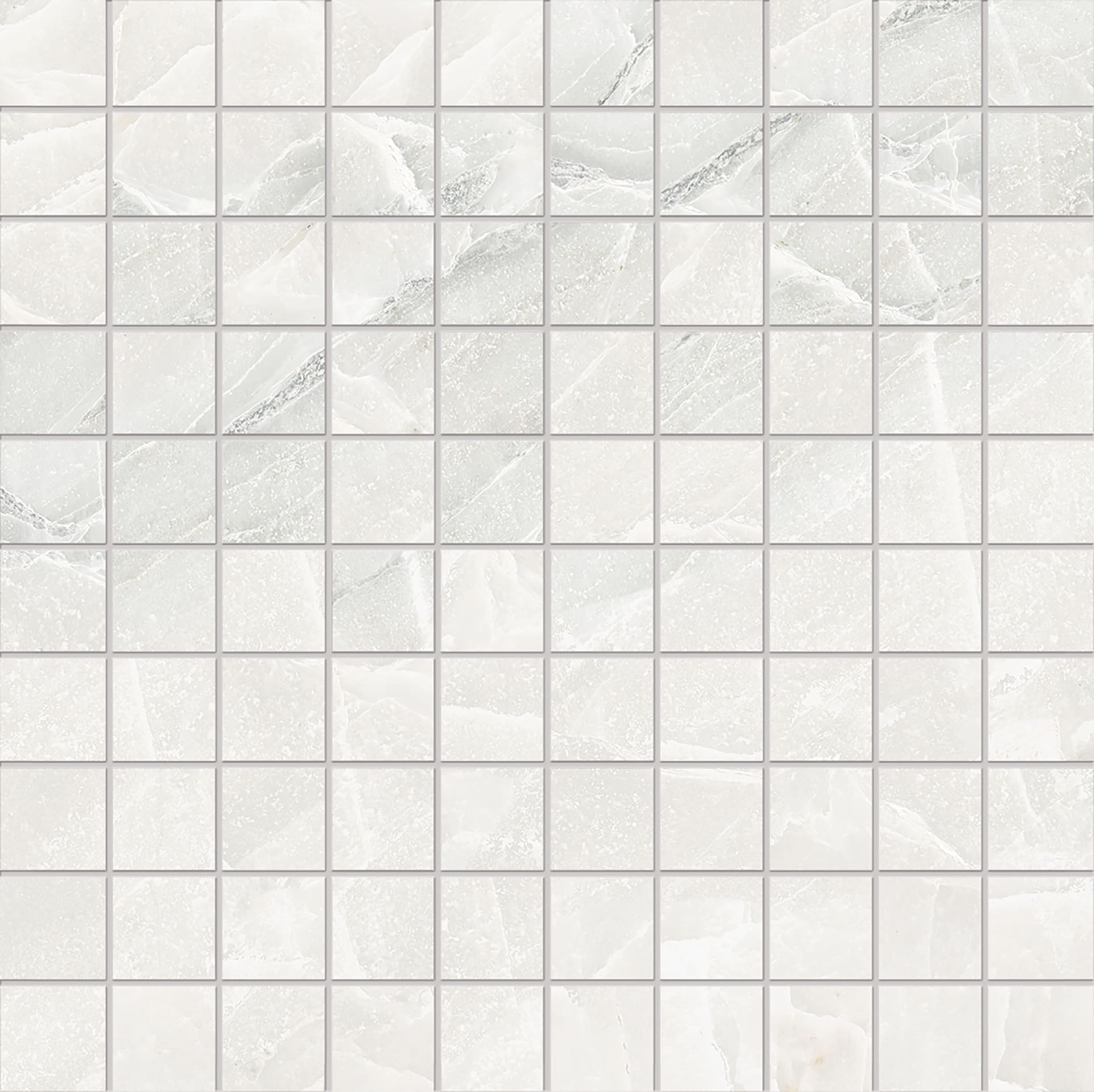 Tele Di Marmo Selection: Marble White Paradise Straight Stack 1x1 Mosaic (12"x12"x9.5-mm | matte)