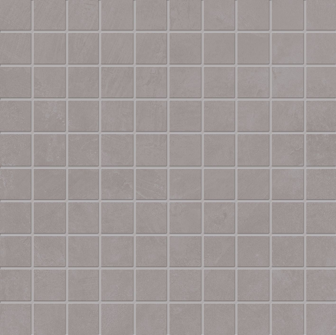 Totalook: Resin Grigio Straight Stack 1x1 Mosaic (12"x12"x6.5-mm | matte)