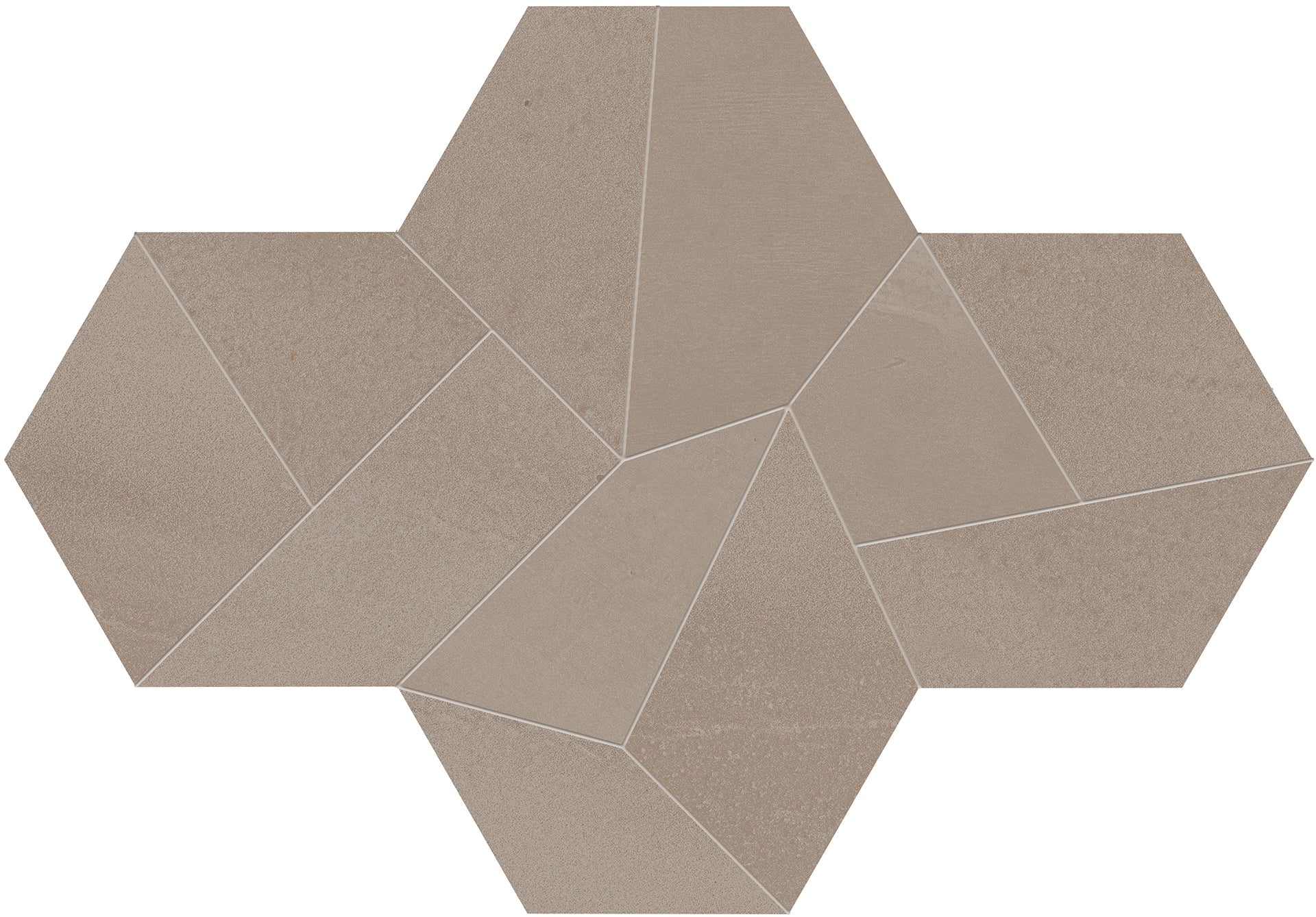 Architect Resin: New York Sand Design Mini Mosaic (9"x7"x9.5-mm | matte)