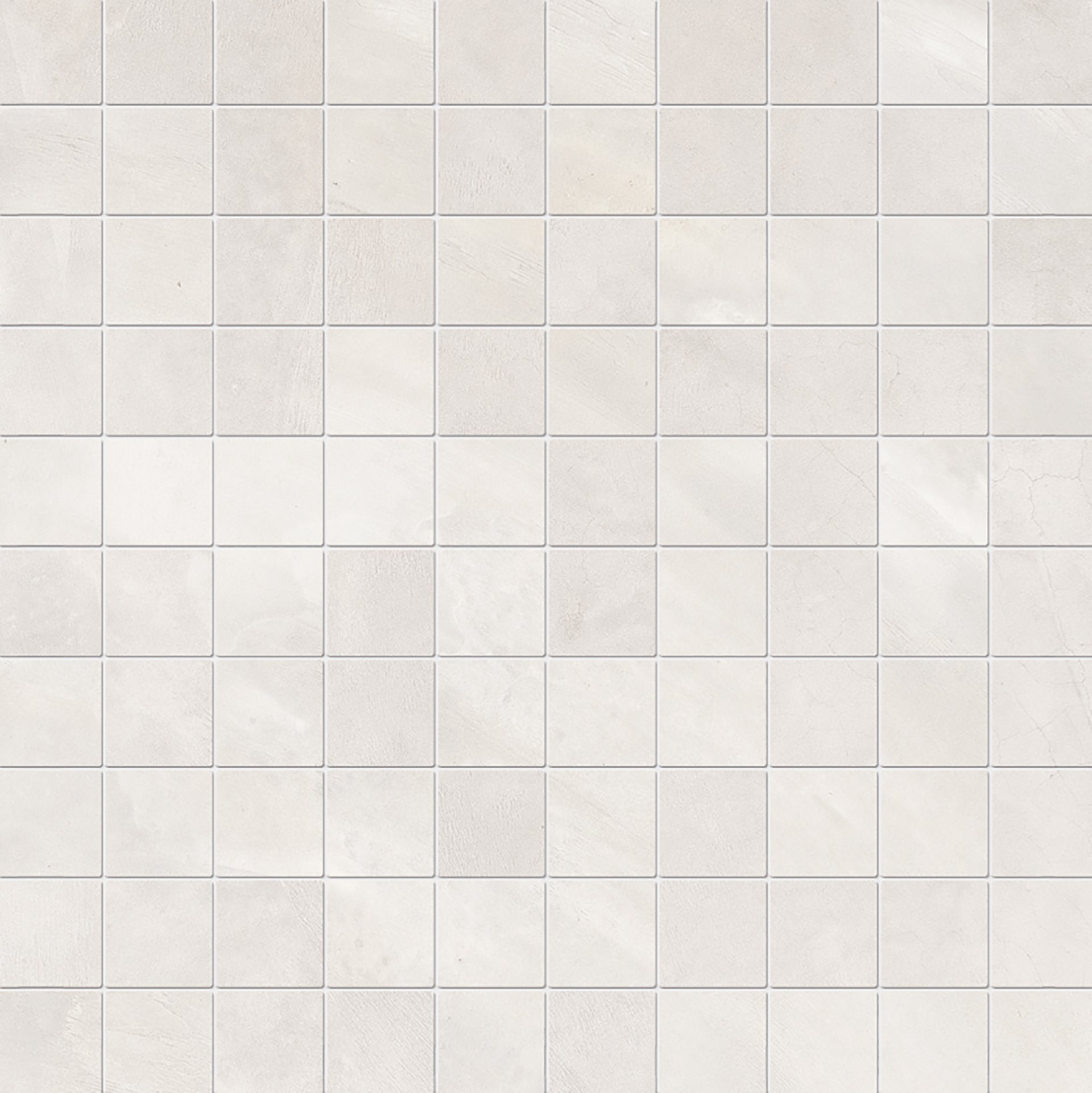 Architect Resin: Tokyo White Straight Stack 2x2 Mosaic (12"x12"x9.5-mm | semi glossy)