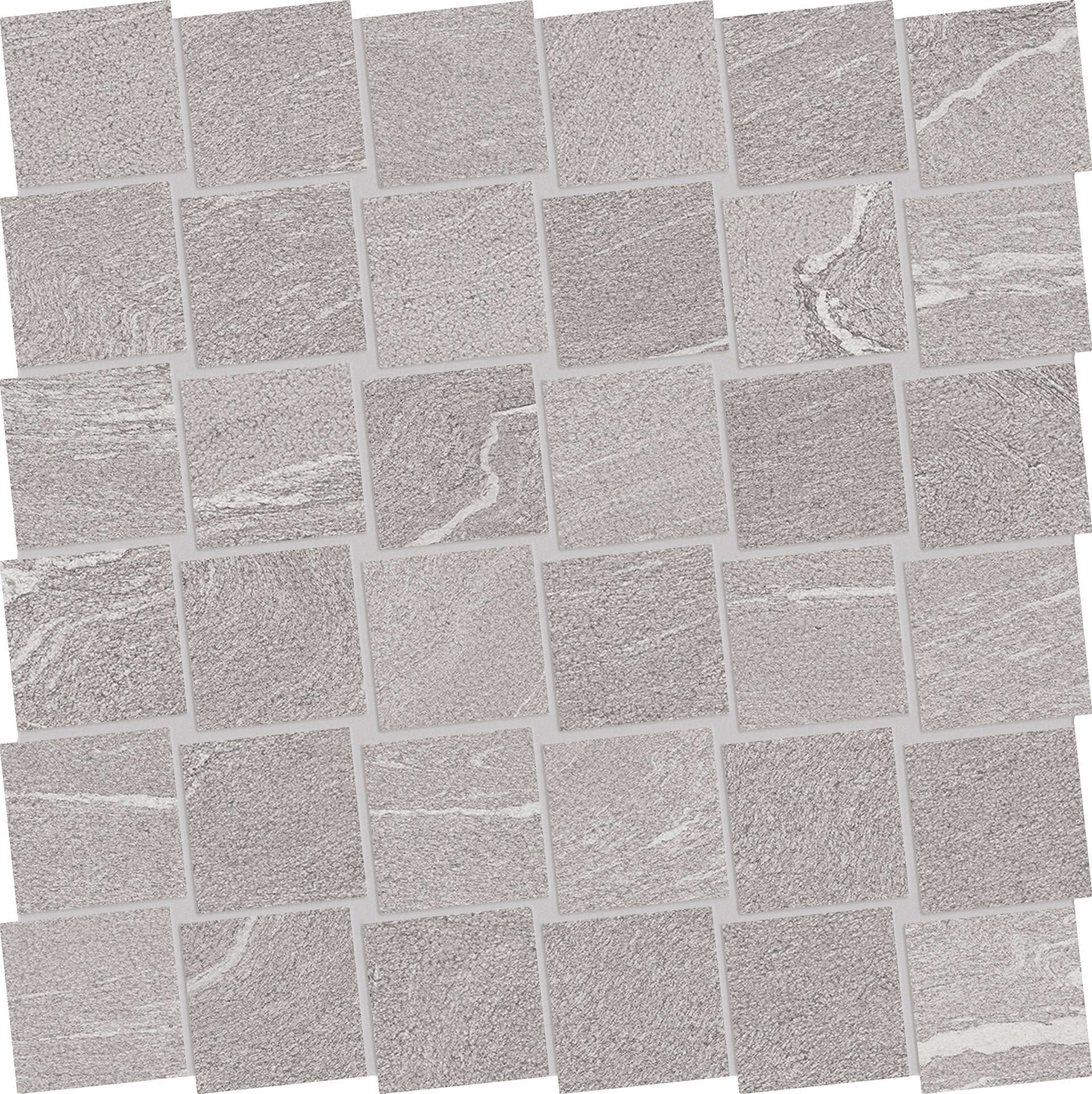 Stone Talk: Martellata Grey Dado Mosaic (12"x12"x9.5-mm | matte)