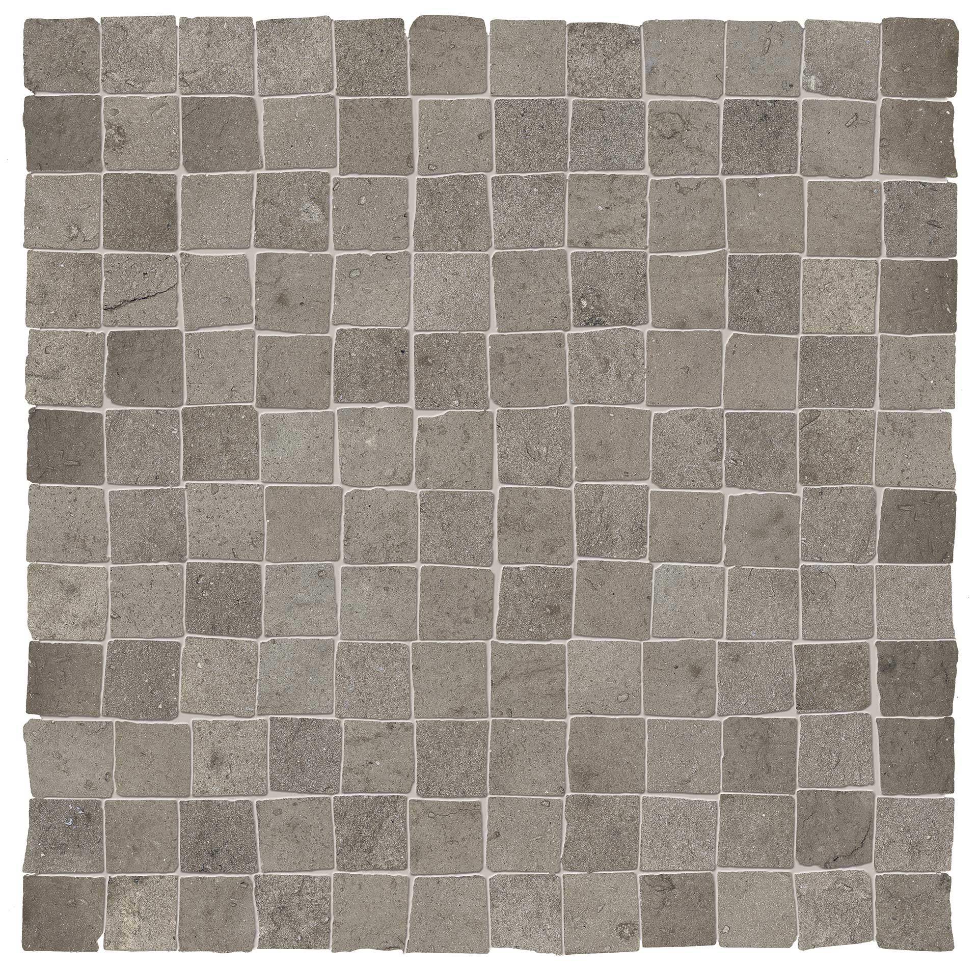 Acustico 12: Contemporary Grey Straight Stack 1x1 Mosaic (12"x12"x9.5-mm | matte)