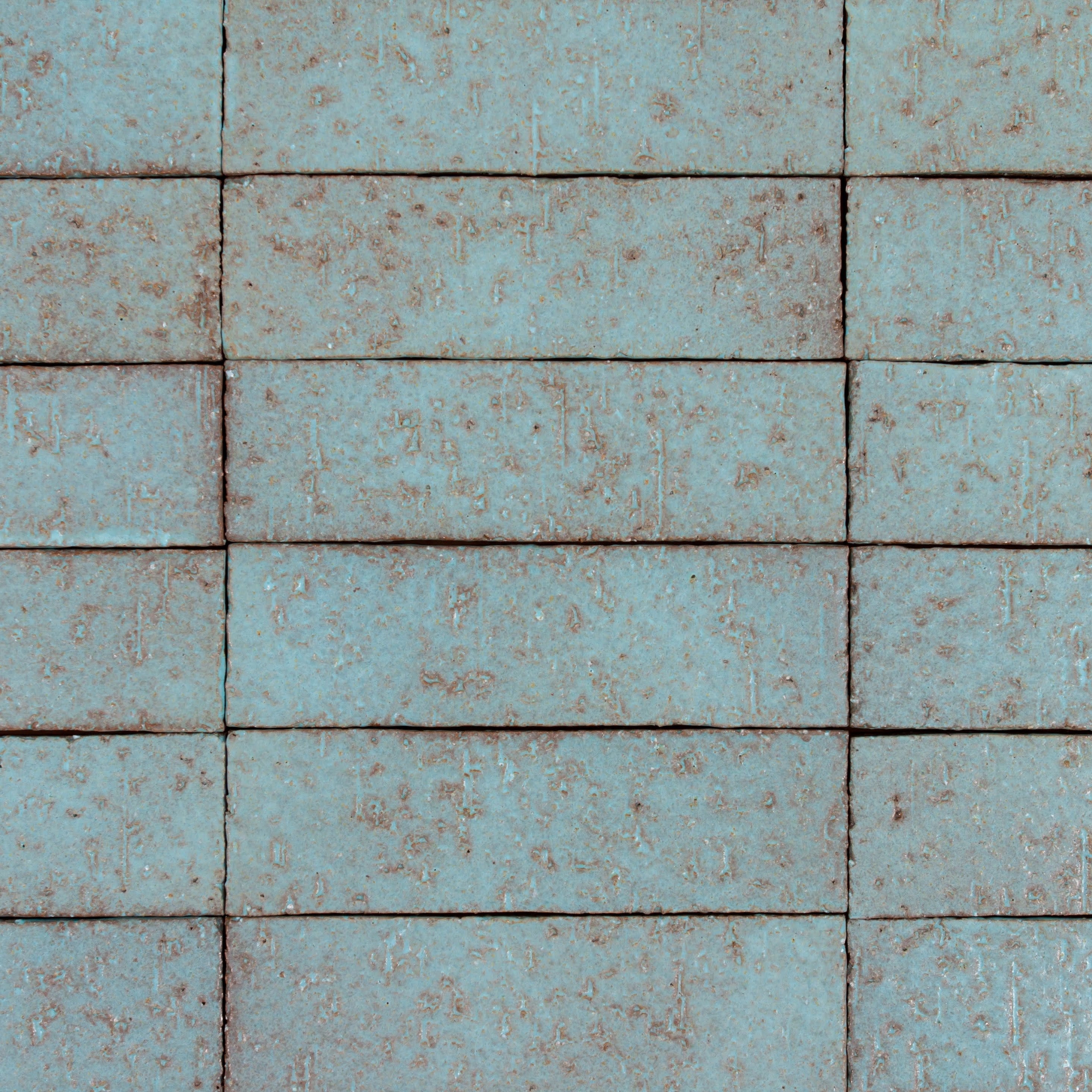 Arto Glazed Brick: Turquoise  (Flat 2¼"x7⅝"x⅝")