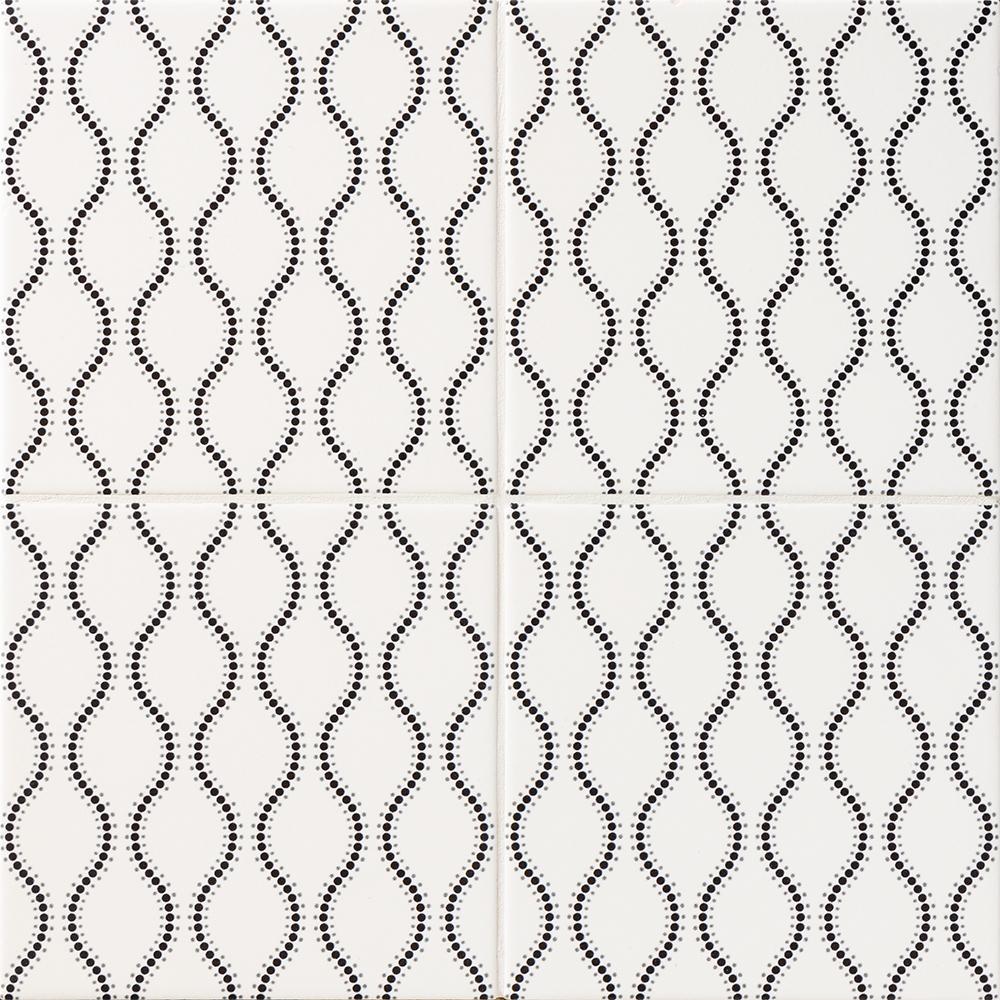 wagara ceramic tile kuro tatewaku pattern size 6 inch by 6 inch matte finish for luxury interrior wall applications in kitchen bathroom backsplash or livingroom and office accent walls distributed by surface group international and produced by marble systems