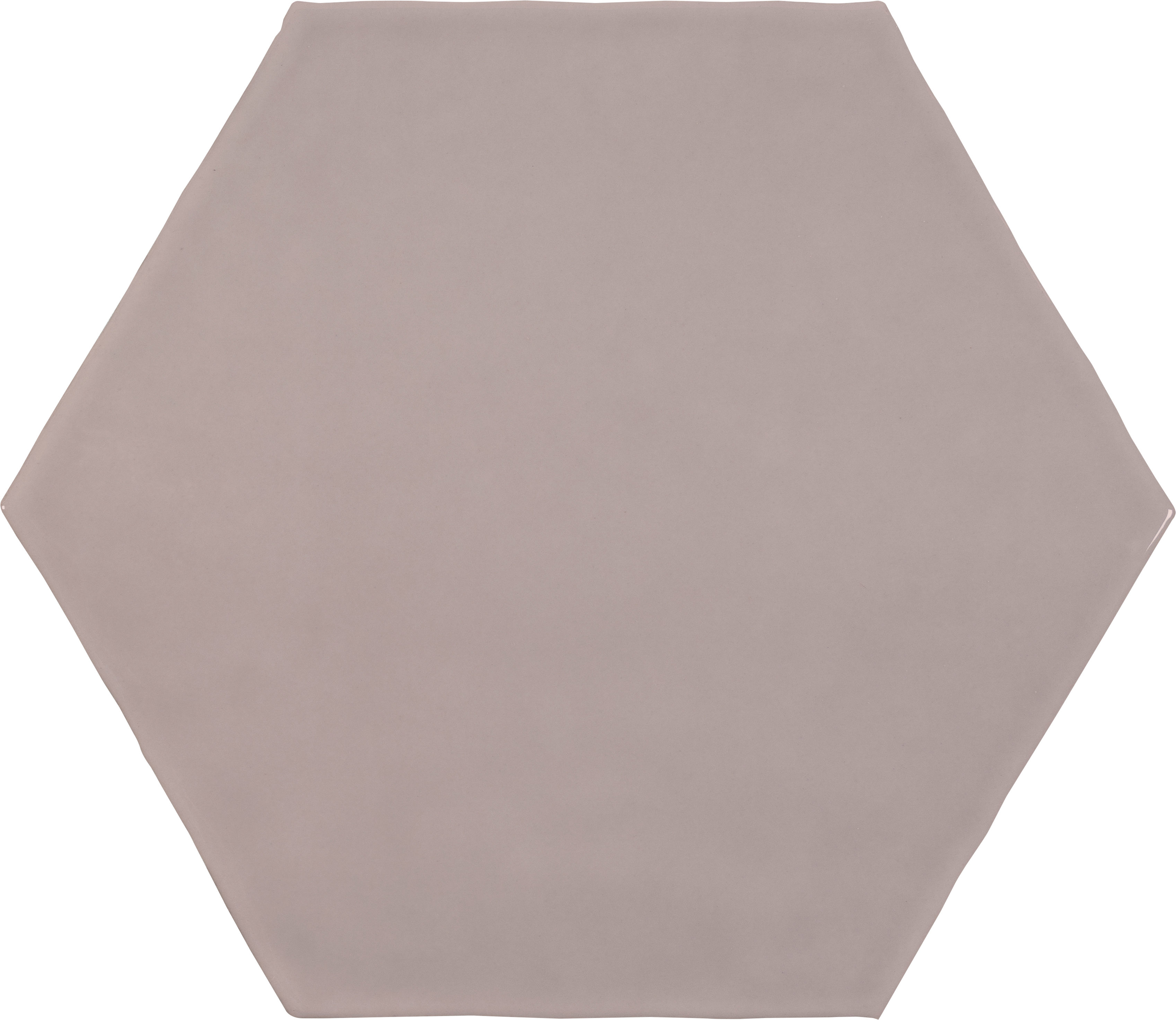 petal pattern glazed ceramic field tile from teramoda anatolia collection distributed by surface group international glossy finish pressed edge 6-inch hexagon shape