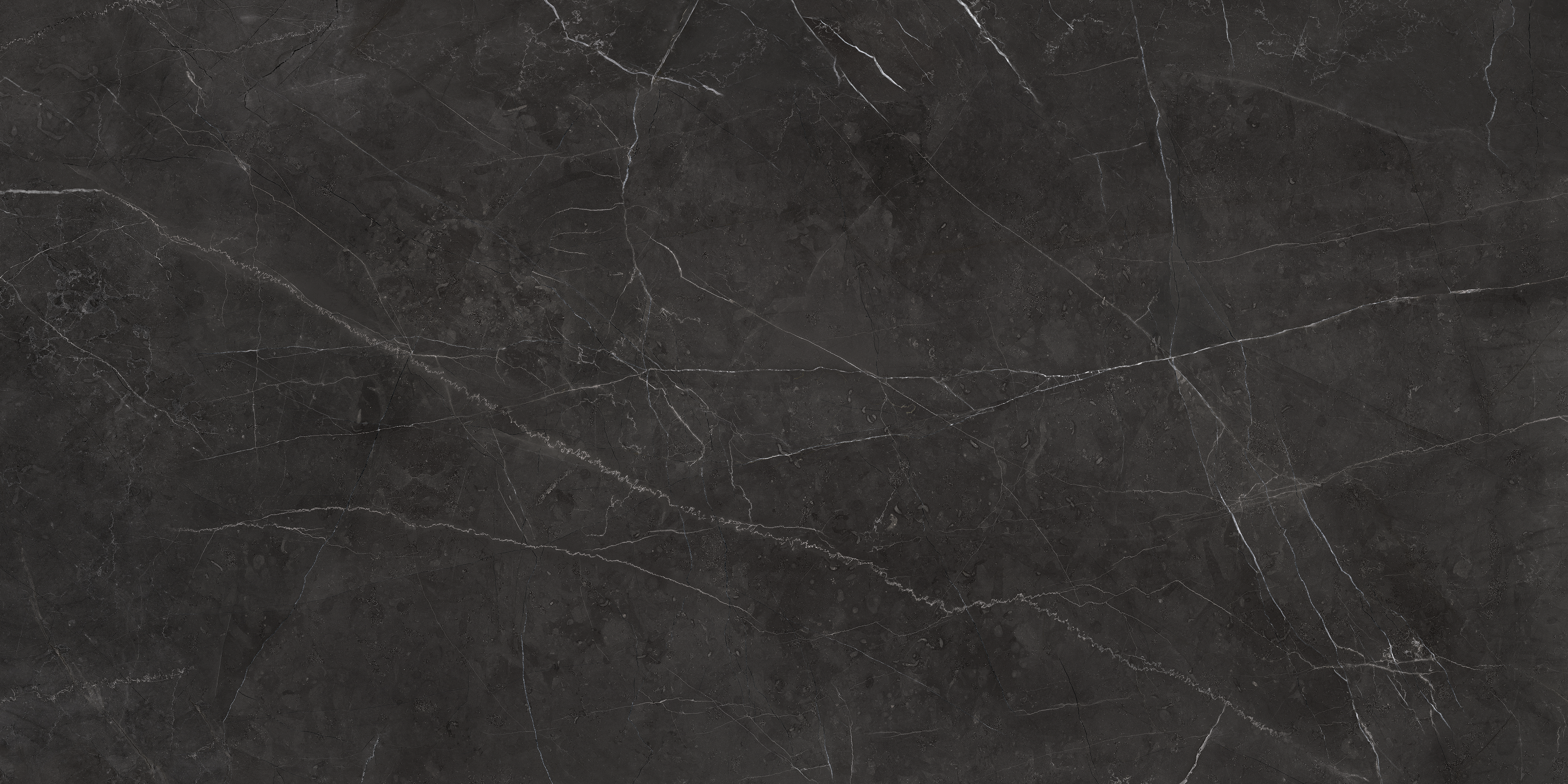 nero venato pattern glazed porcelain field tile from la marca anatolia collection distributed by surface group international polished finish rectified edge 24x48 rectangle shape