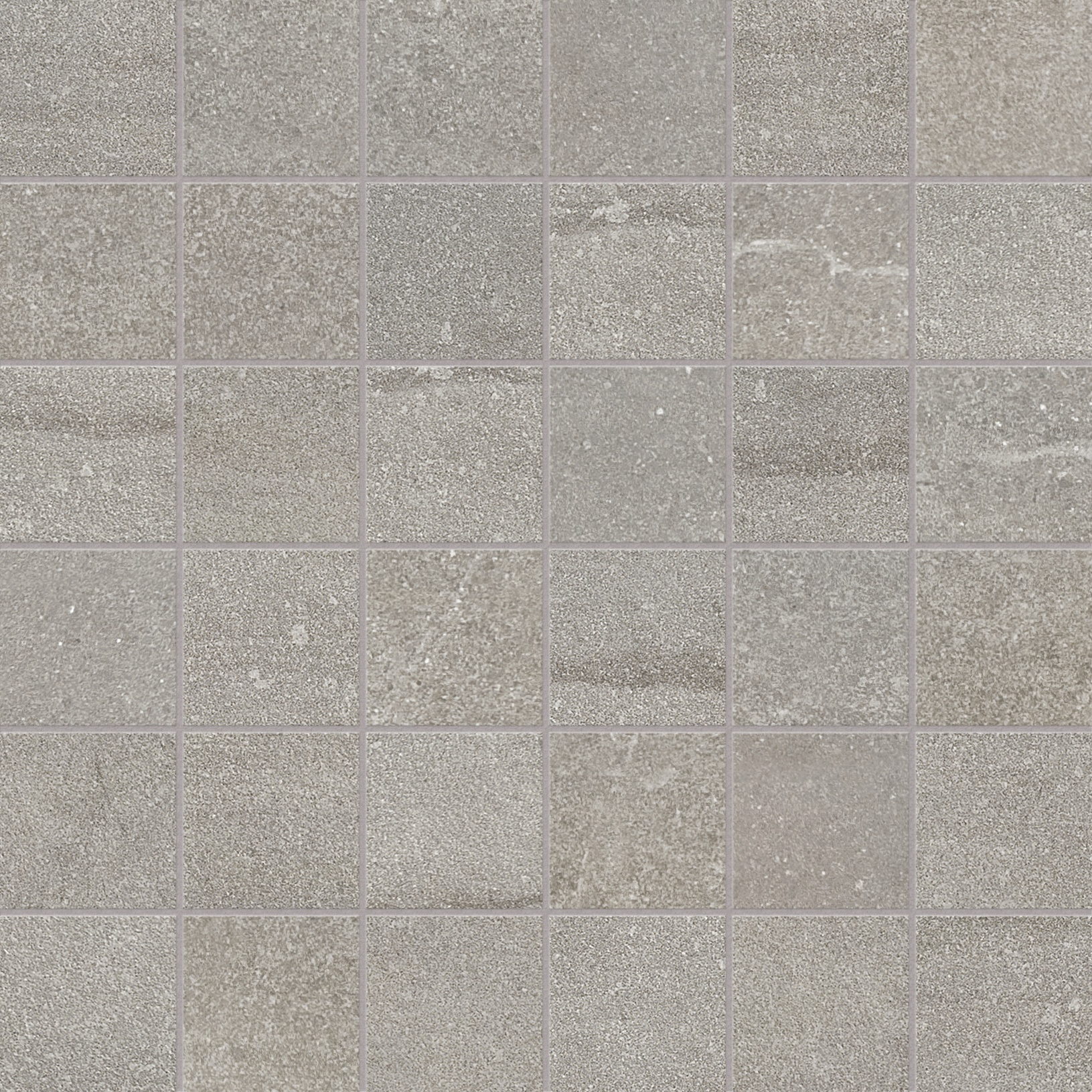 ash straight stack 2x2-inch pattern glazed porcelain mosaic from crux anatolia collection distributed by surface group international matte finish straight edge edge mesh shape