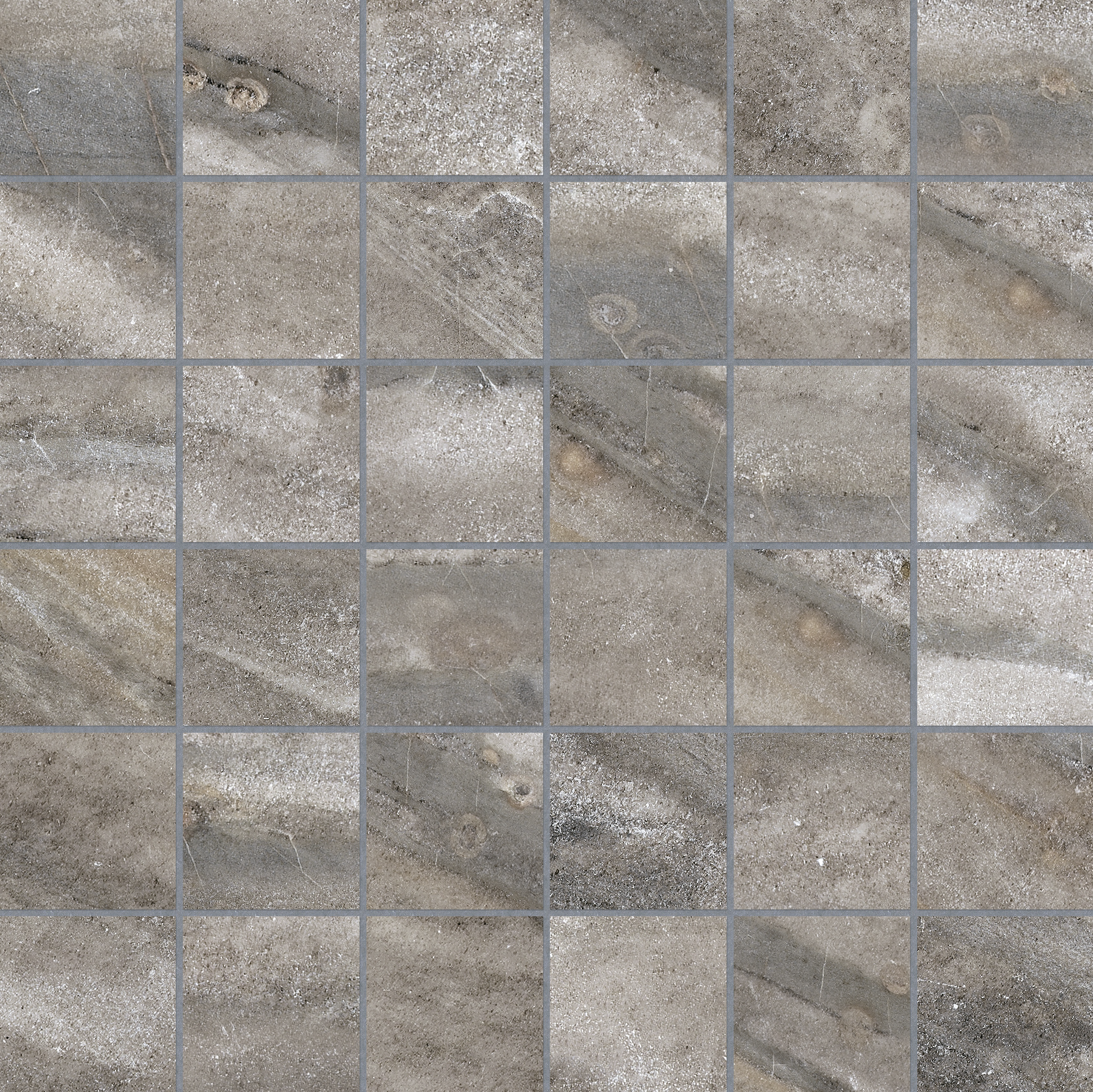mica straight stack 2x2-inch pattern glazed porcelain mosaic from evolution anatolia collection distributed by surface group international matte finish straight edge edge mesh shape