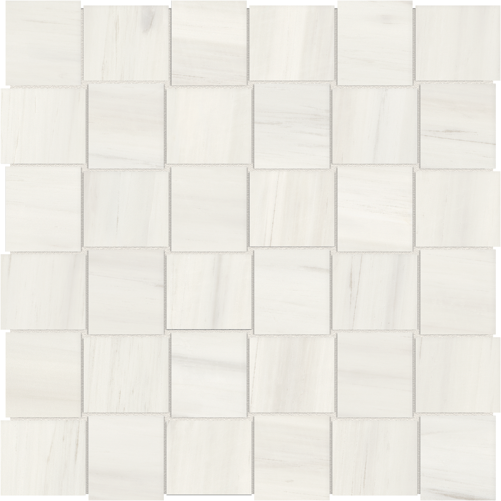 suave bianco basketweave 2x2-inch pattern glazed porcelain mosaic from mayfair anatolia collection distributed by surface group international matte finish straight edge edge mesh shape