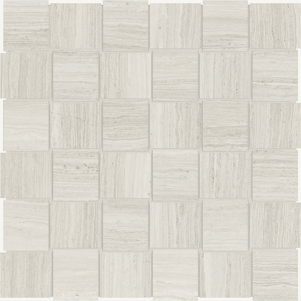 strada ash basketweave 2x2-inch pattern glazed porcelain mosaic from mayfair anatolia collection distributed by surface group international polished finish straight edge edge mesh shape