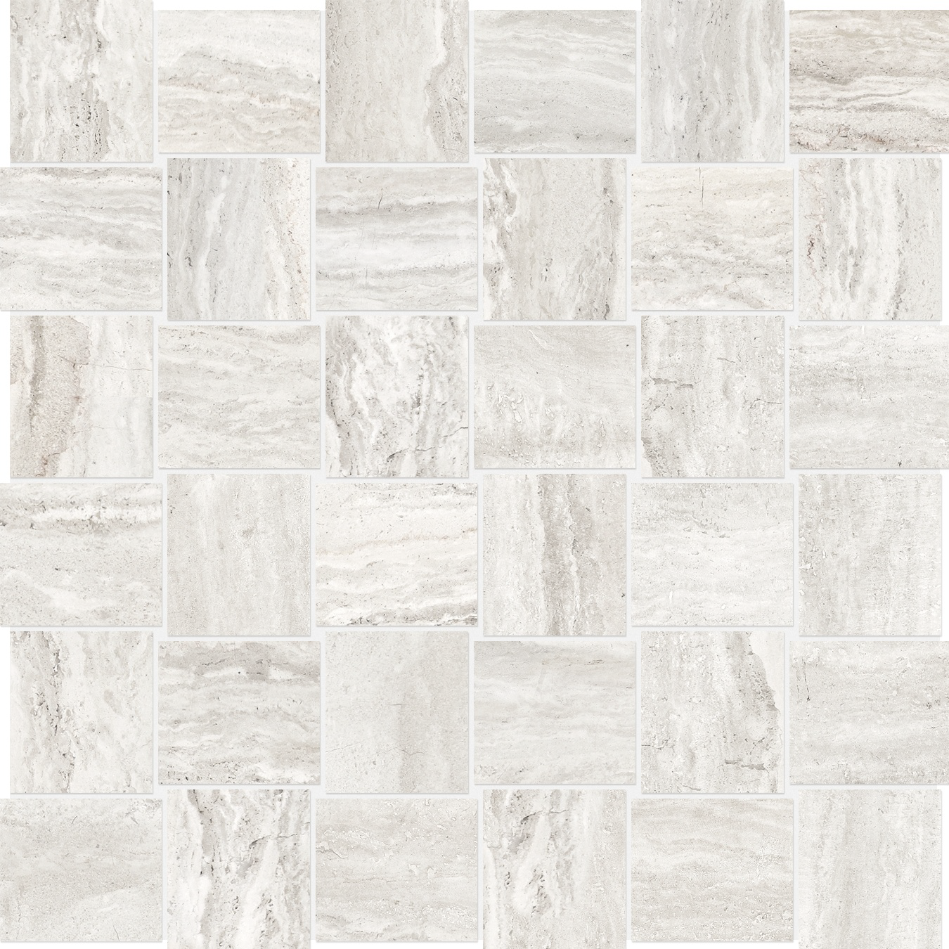 ivory basketweave 2x2-inch pattern glazed porcelain mosaic from precept anatolia collection distributed by surface group international matte finish straight edge edge mesh shape