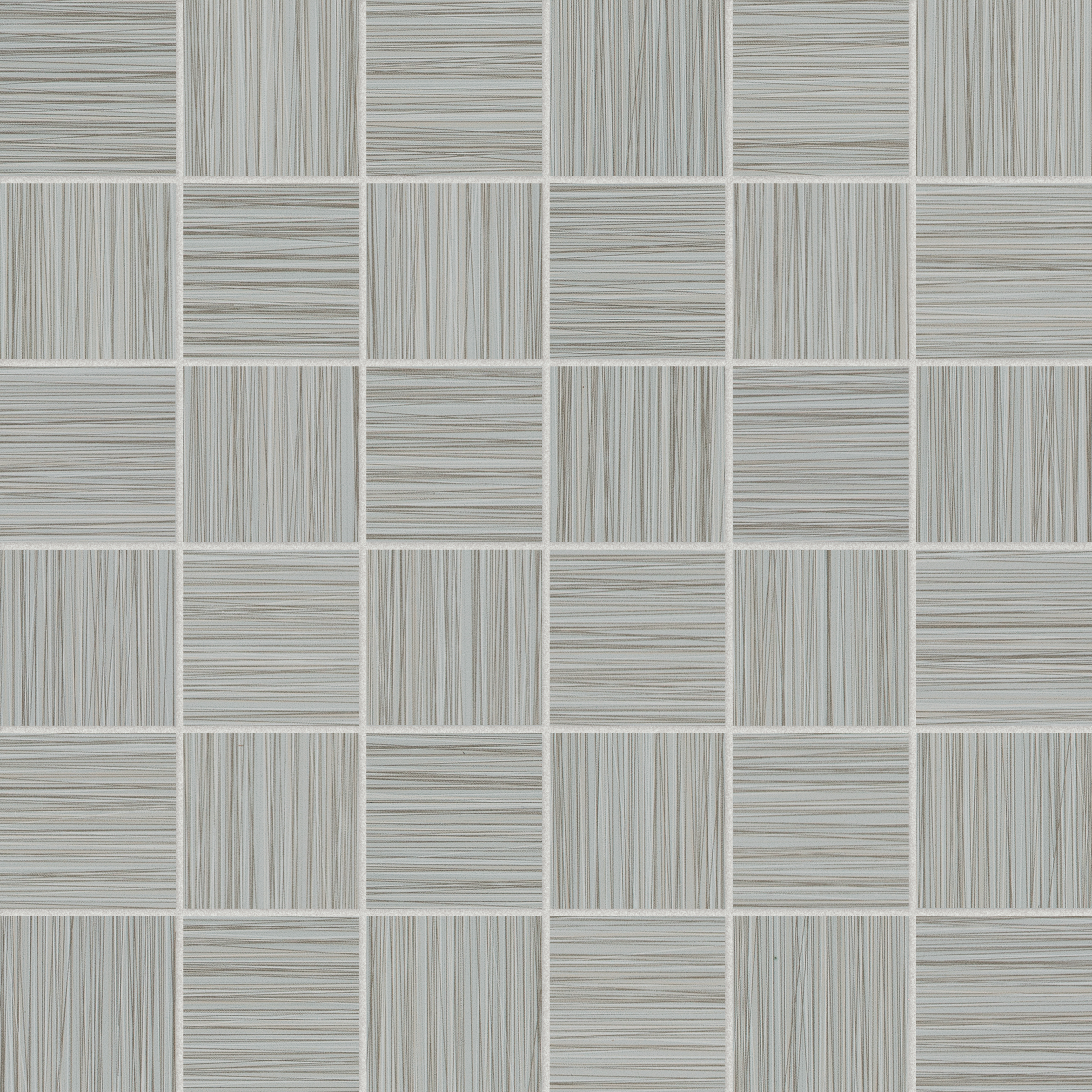 silver straight stack 2x2-inch pattern color body porcelain mosaic from zera annex anatolia collection distributed by surface group international matte finish straight edge edge mesh shape