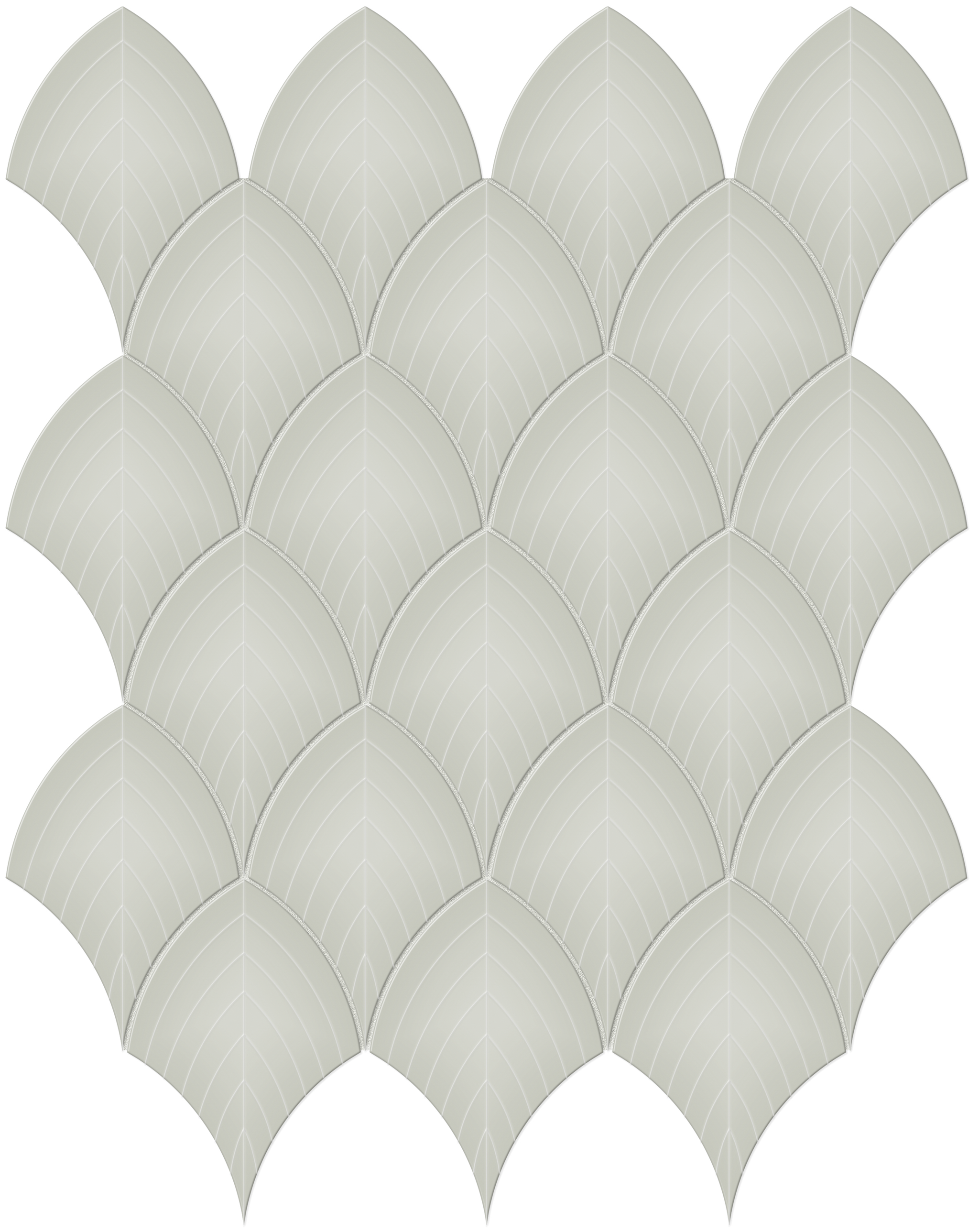 オッフェン　Offen scallop pearls pattern/BEIGE BUY ONLINE: Soho Soft Sage Shells Scallop Glazed Porcelain