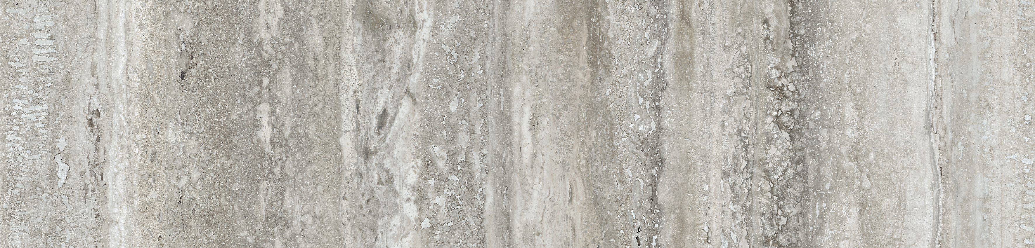 travertino instrata pattern glazed porcelain bullnose molding from la marca anatolia collection distributed by surface group international polished finish straight edge edge 3x12 bar shape