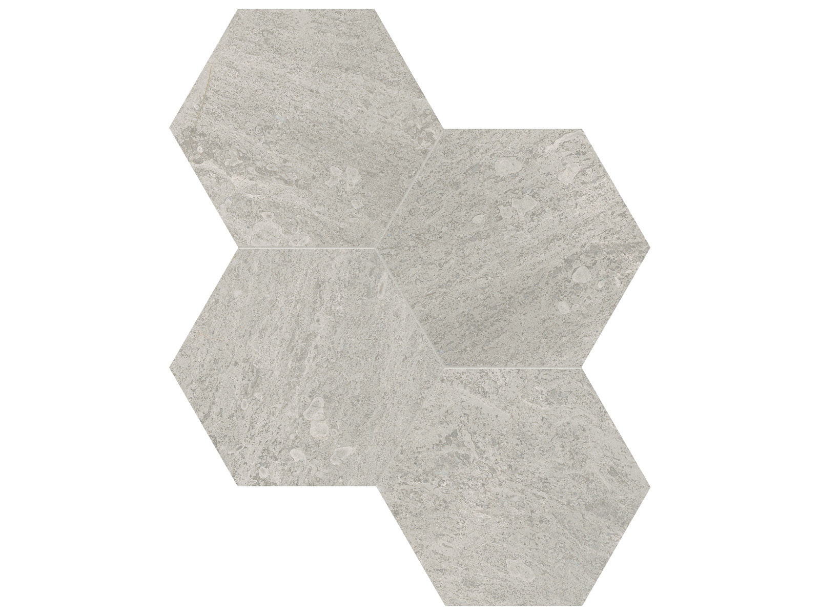 surface group anatolia marble anciano grigio 6 inch hexagon natural stone mosaic honed straight edge mesh