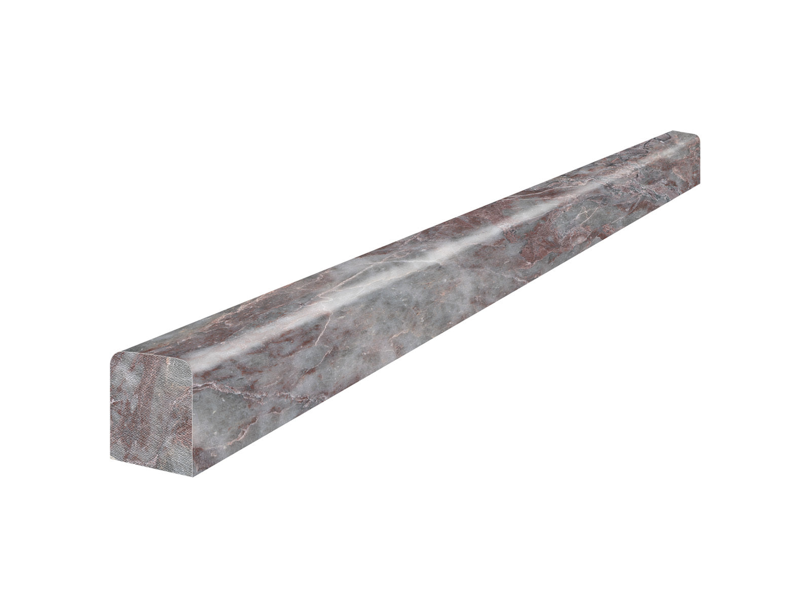 surface group anatolia marble sereno burgundy natural stone deco bar molding honed straight edge bar 1_2х12