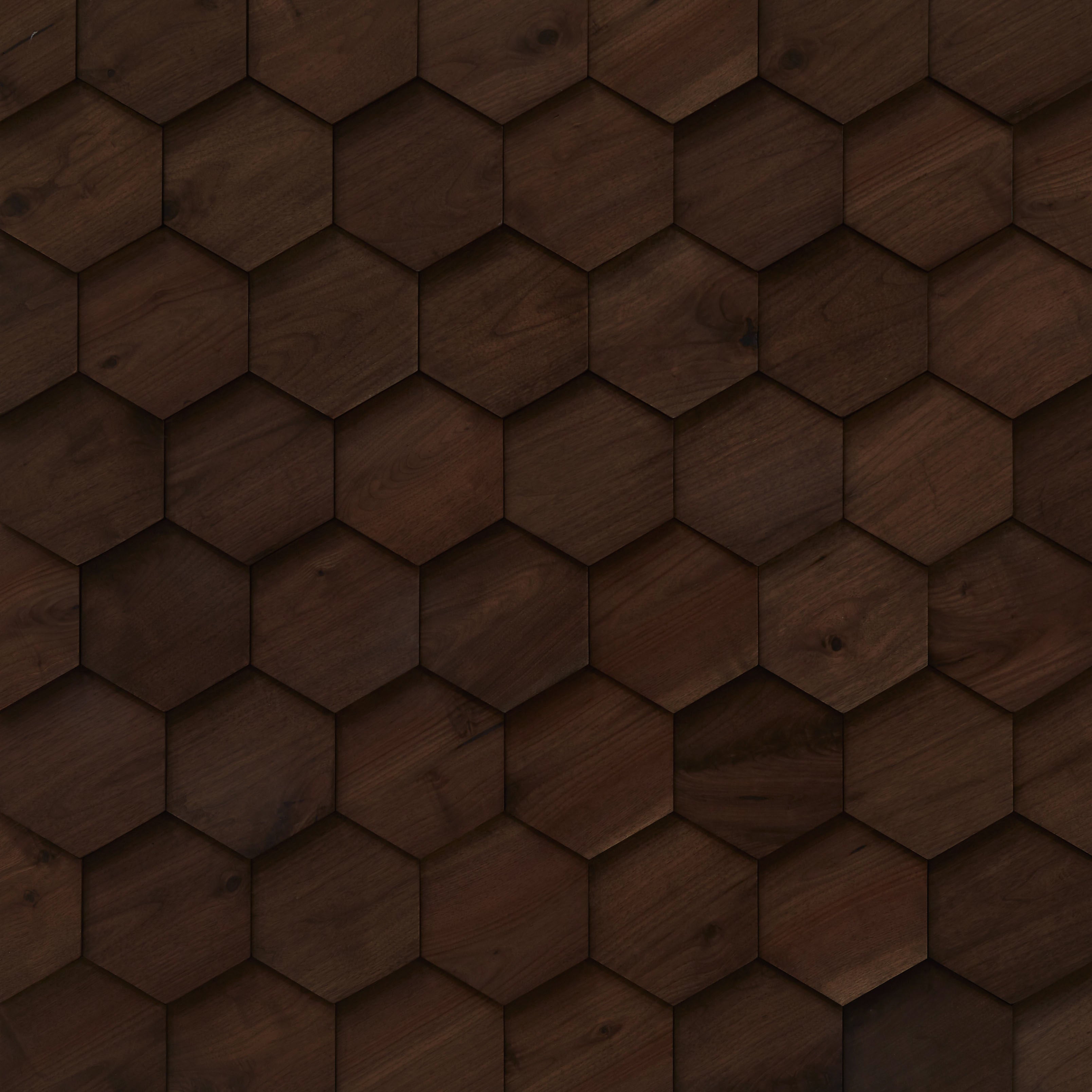 duchateau celestio legno hexo stout walnut three dimensional wall natural wood panel smooth conversion varnish for interior use distributed by surface group international