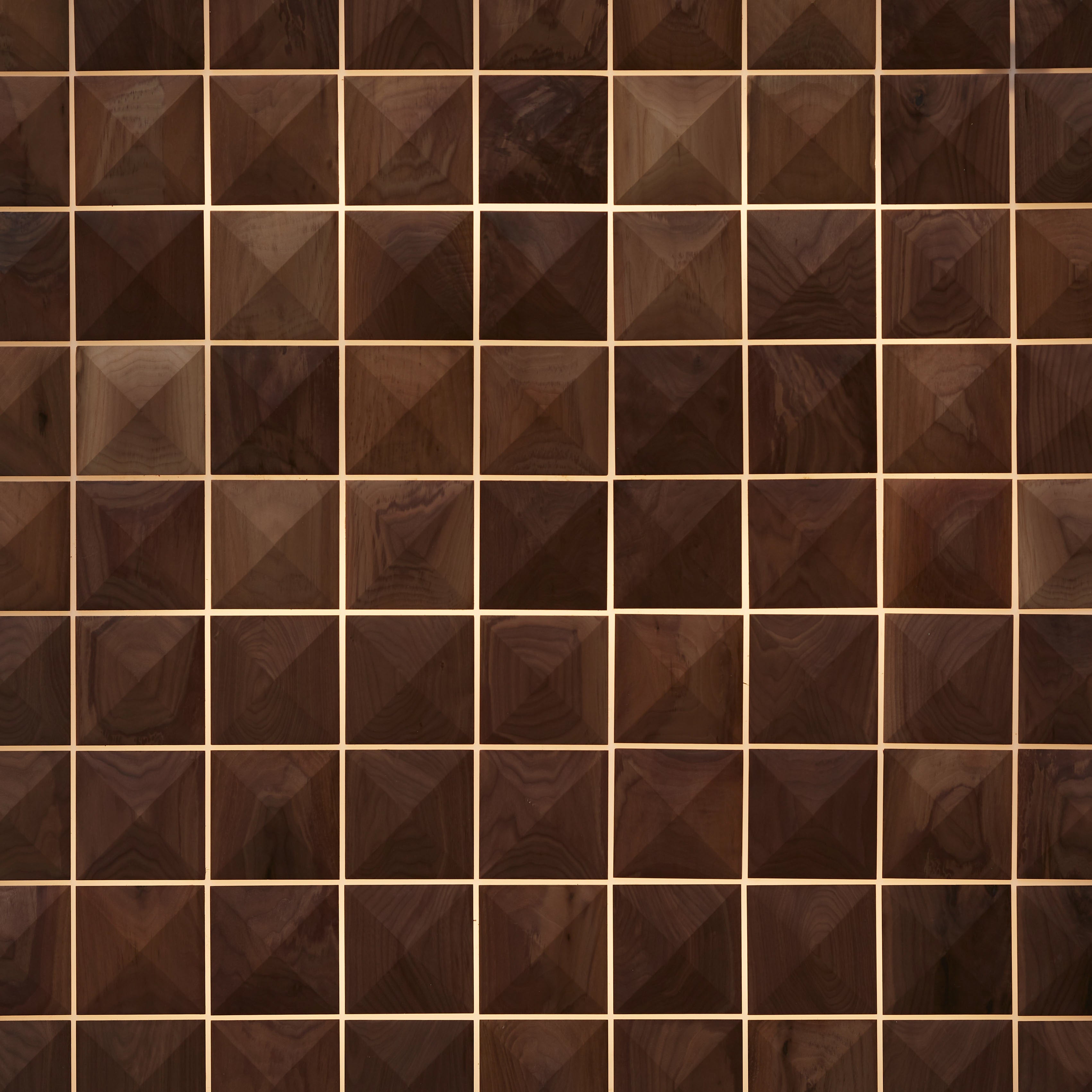 duchateau celestio lighting standoff pinnacle american walnut three dimensional wall natural wood panel smooth conversion varnish for interior use distributed by surface group international