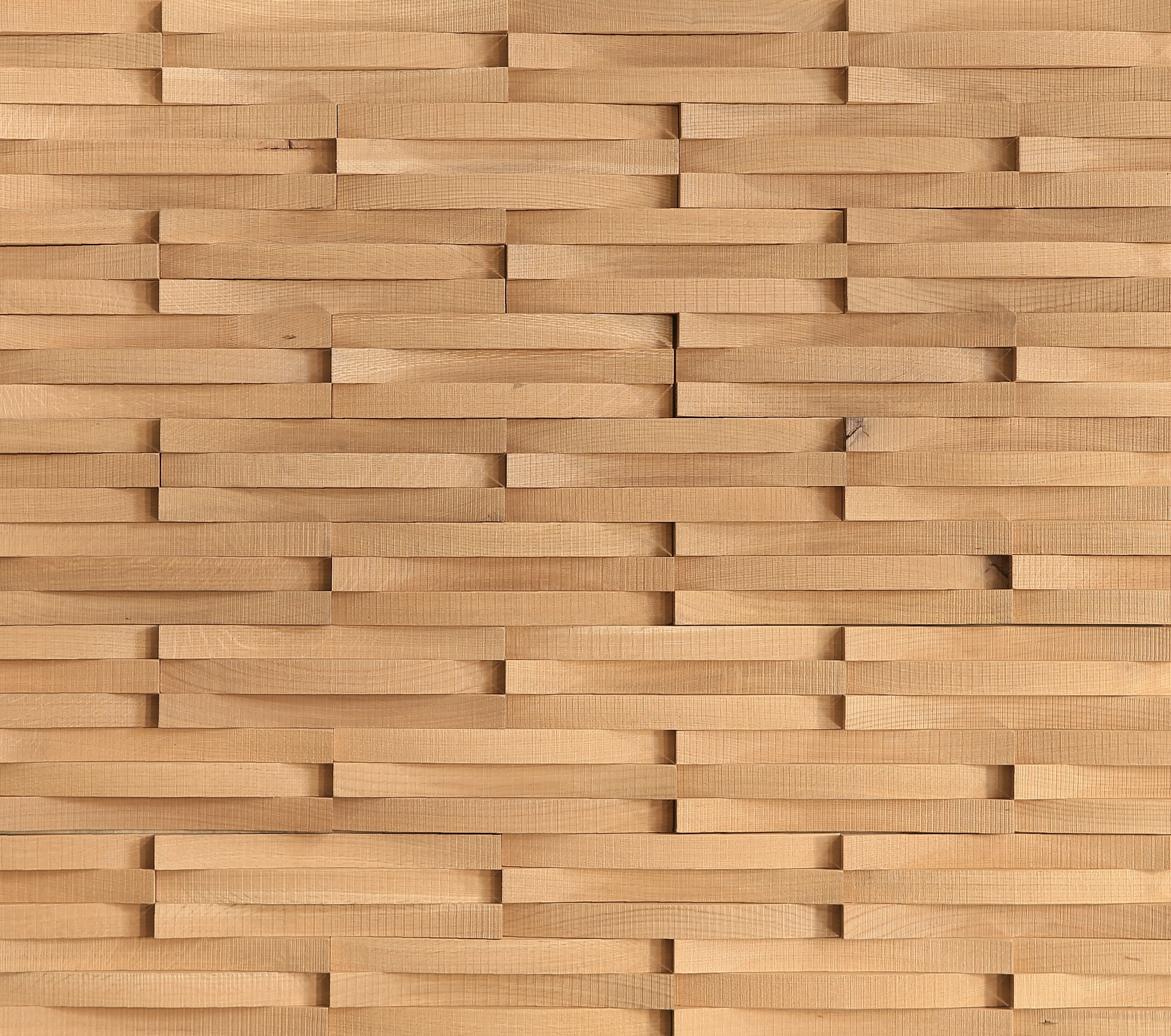 duchateau inceptiv krescent sand oak three dimensional wall natural wood panel lacquer for interior use distributed by surface group international