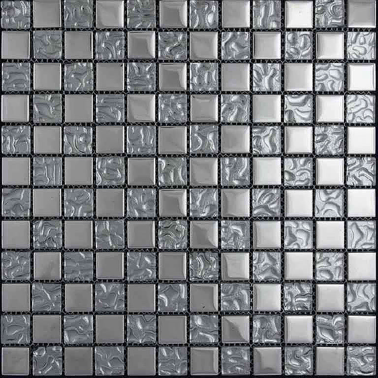 mir natural line crystal springs reflections nickel wall and floor mosaic distributed by surface group natural materials