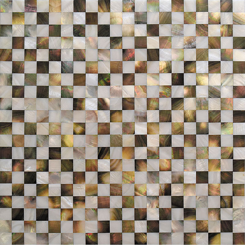 mir natural line jewels of the sea checked pearl wall and floor mosaic distributed by surface group natural materials