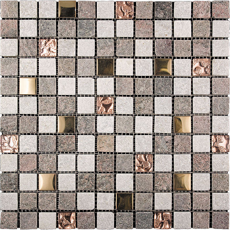 mir natural line metallico copper canyon wall and floor mosaic distributed by surface group natural materials