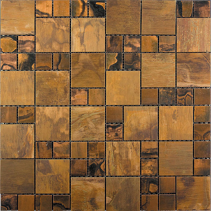 mir natural line metallico copper valley wall and floor mosaic distributed by surface group natural materials